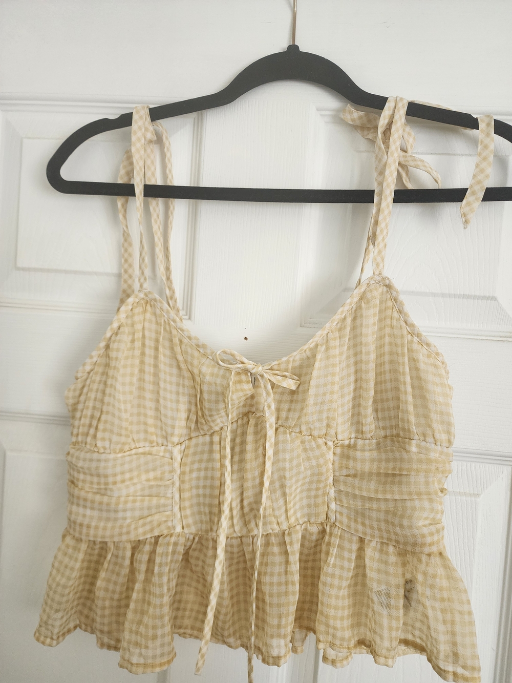 Womens American Eagle Tie-Strap Crop Tank